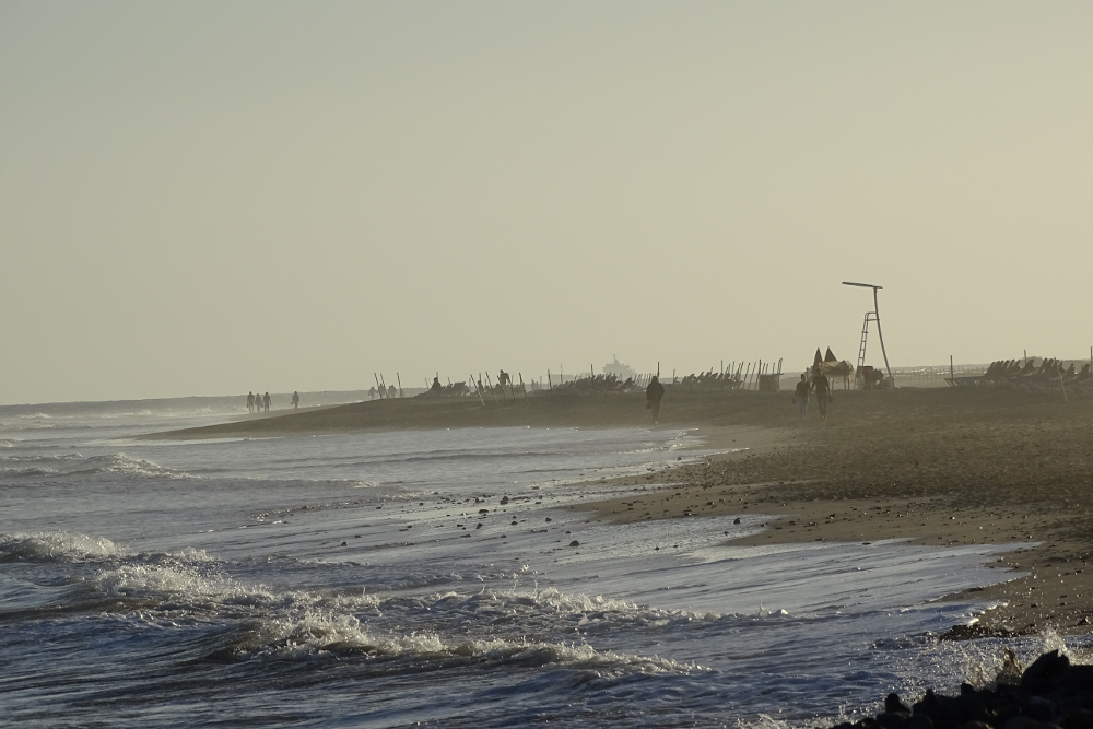 Strand im Januar